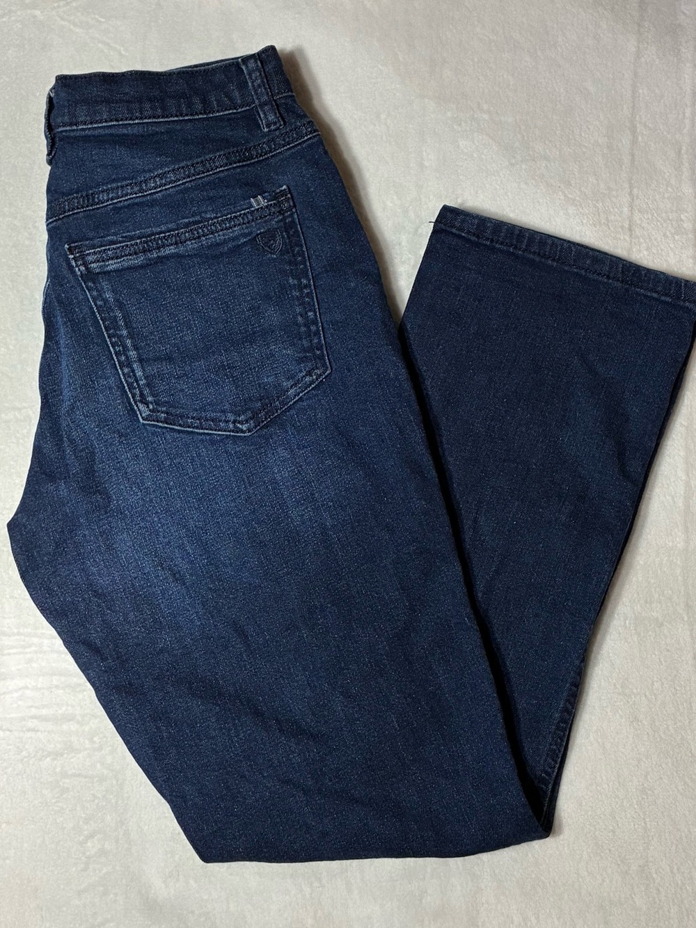 Kühl Dark Blue Kontour Boyfriend Denim Jean, size 2